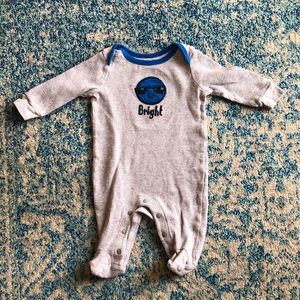 ORGANIC NWOT Cotton Lamaze Thermal Long Sleeve Footie 3M 😎